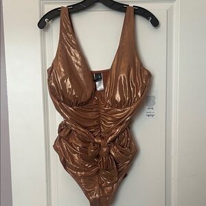 Swimsuits For All Shimmering Bronze One Piece